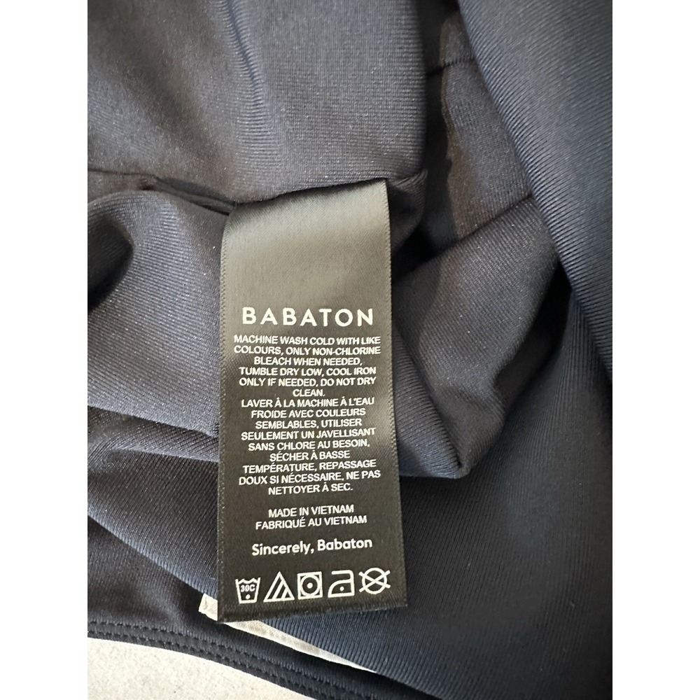 Aritzia Babaton Contour Square Neck Long Sleeve Romper Womens Small Black - Picture 6 of 11